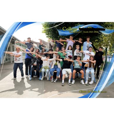 Photo de classe fun collège