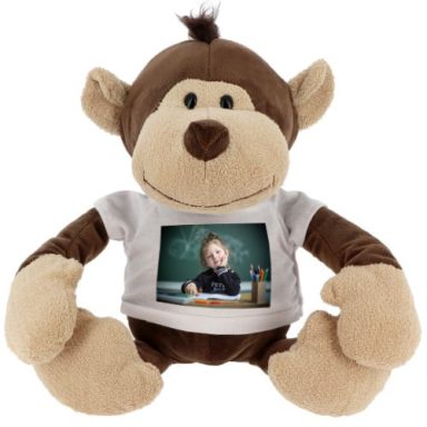 Peluche éléphant personnalisé avec la photo de votre enfant 