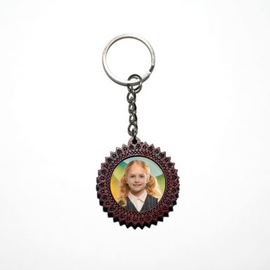 Porte clef aztèque en bois sculpté