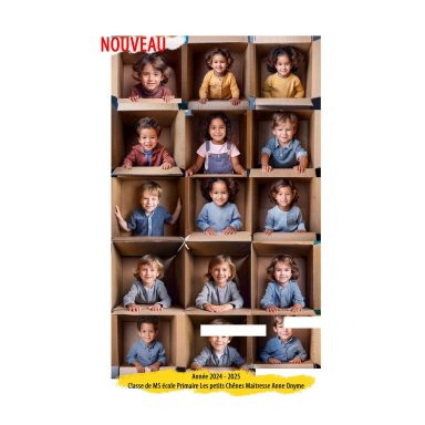 Photo de classe effet carton