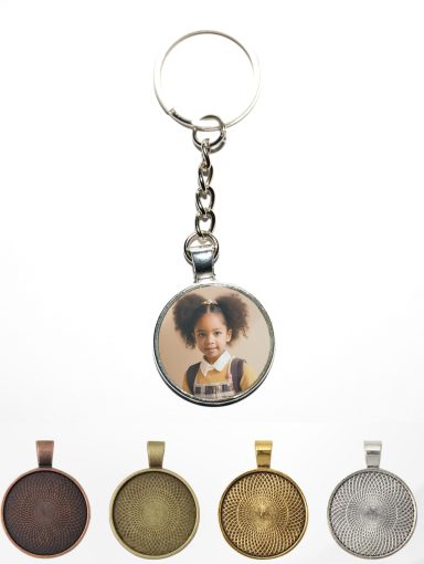 Porte clef Classique ( diam 25 mm )