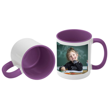 MUG VIOLET 320 ml personnalisé