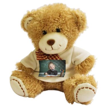 Peluche ourson personnalisé avec la photo de votre enfant 