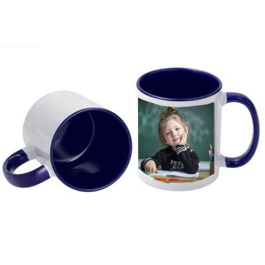MUG BLEU 320 ml personnalisé