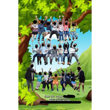 photo de classe effet balançoire